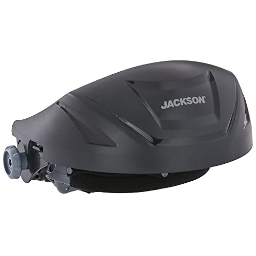 Jackson Safety High Impact Resistant F4XP Premium Crown with Ratcheting Headgear, Universal Window Pattern (Window Not Included), Black, 14260