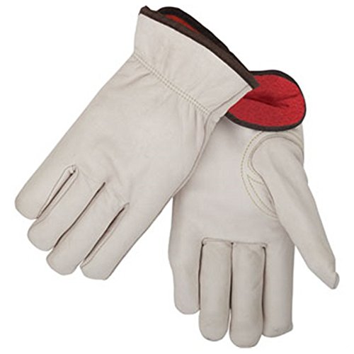 Black Stallion, 93WXL, Grain Cowhide Lined Winter Gloves, Size X-Large