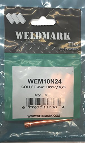 Weldmark TIG Collet #17, 18, 26 Torch Pk = 5