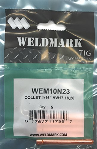 Weldmark TIG Collet #17, 18, 26 Torch Pk = 5