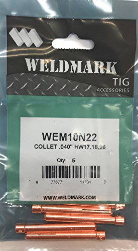 Weldmark TIG Collet #17, 18, 26 Torch Pk = 5