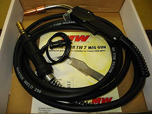 Masterweld M210-3035, 250A MIG gun 10' Miller Welder, Tweco Consumables