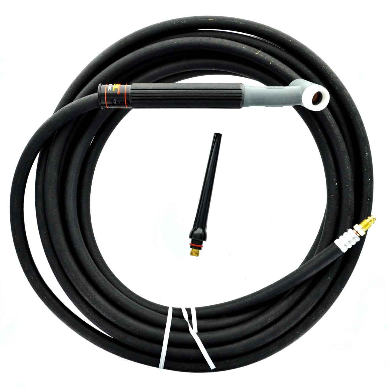 Weldtec WT-17-25RT TIG Torch Kit, 25', Twister Cable, Rubber