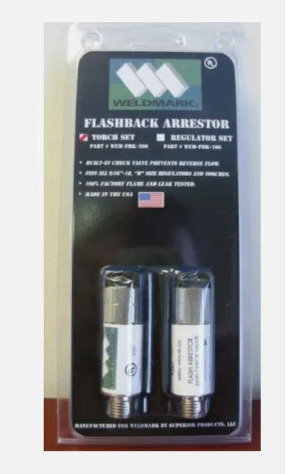 Weldmark FBK-200 Flashback Arrestor (Torch Set) by Superior Products, 1 Set