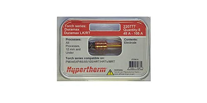 Hypertherm 220777, Copper Plus Electrode, Pack of (5)