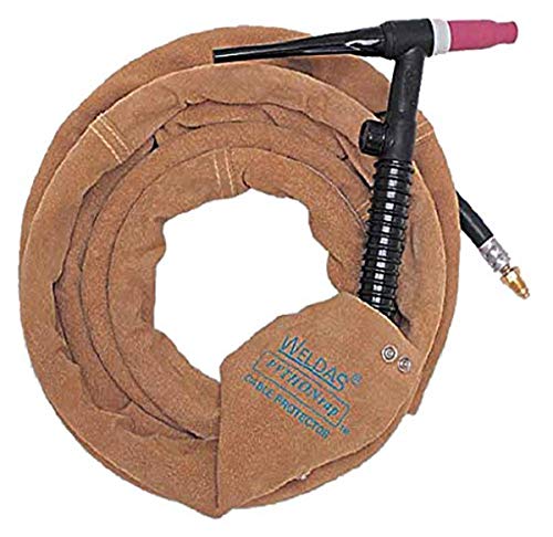 Weldas 44-4010 PYTHONrap Cable Cover, 4" W x 10' L, Snapped, Leather, 10', Buck Tan