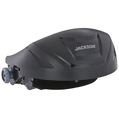 Jackson Safety High Impact Resistant F4XP Premium Crown with Ratcheting Headgear, Universal Window Pattern (Window Not Included), Black, 14260