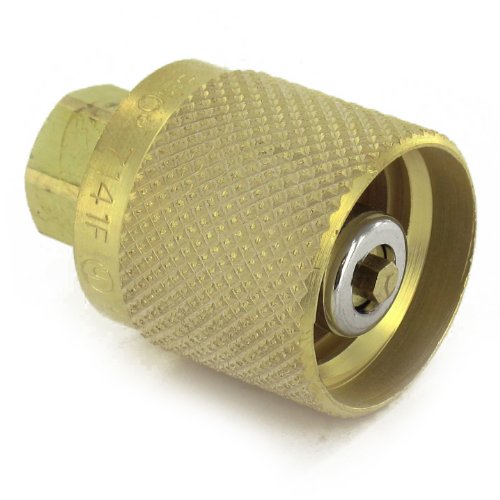 7141F Forklift Service Check Valve Connector, 1-1/4" ACME Female Inlet x 1/4" NPT Female Outlet