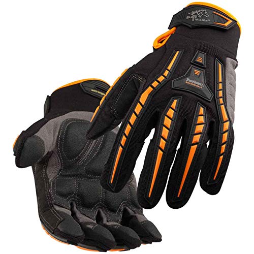 Black Stallion GX100L, Large Tool Handz Anti-Vibration Mechanic's Gloves, Pack of (1)