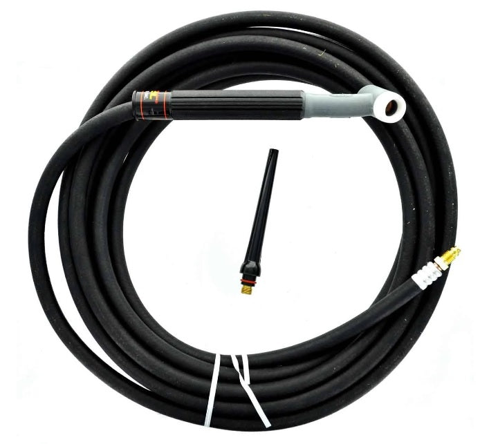 Weldtec WT-17F-25RT TIG Torch Kit, 25', Flex Head, Twister Cable, Rubber