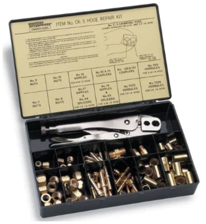 Western Enterprises Hose Repair and Assembly Kit CK-5, Brass