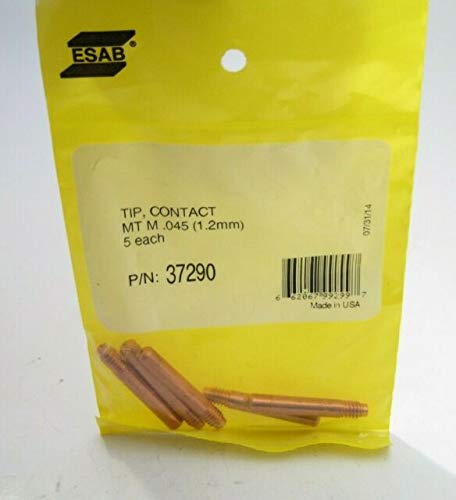 Esab 37290 Contact Tip M 045H-C, 5 pack