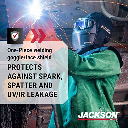 Jackson Safety 46200, Rebel Welding Mask Goggles, Flame Resistant Welding Hood