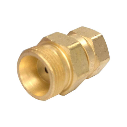 Western Enterprises 314, Brass Cylinder Adaptor, from CGA-200 "MC" Acetylene to CGA-520 "B" Tank