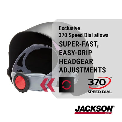 Jackson Safety TRANSLIGHT 555 + Premium Auto Darkening Helmet, Digital Control, 3.86" x 3.23" Viewing Area, 46250