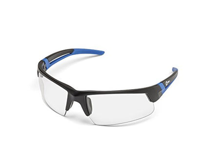 Miller 272190 Spark Safety Glasses, Clear Lens, Black/Blue Frame