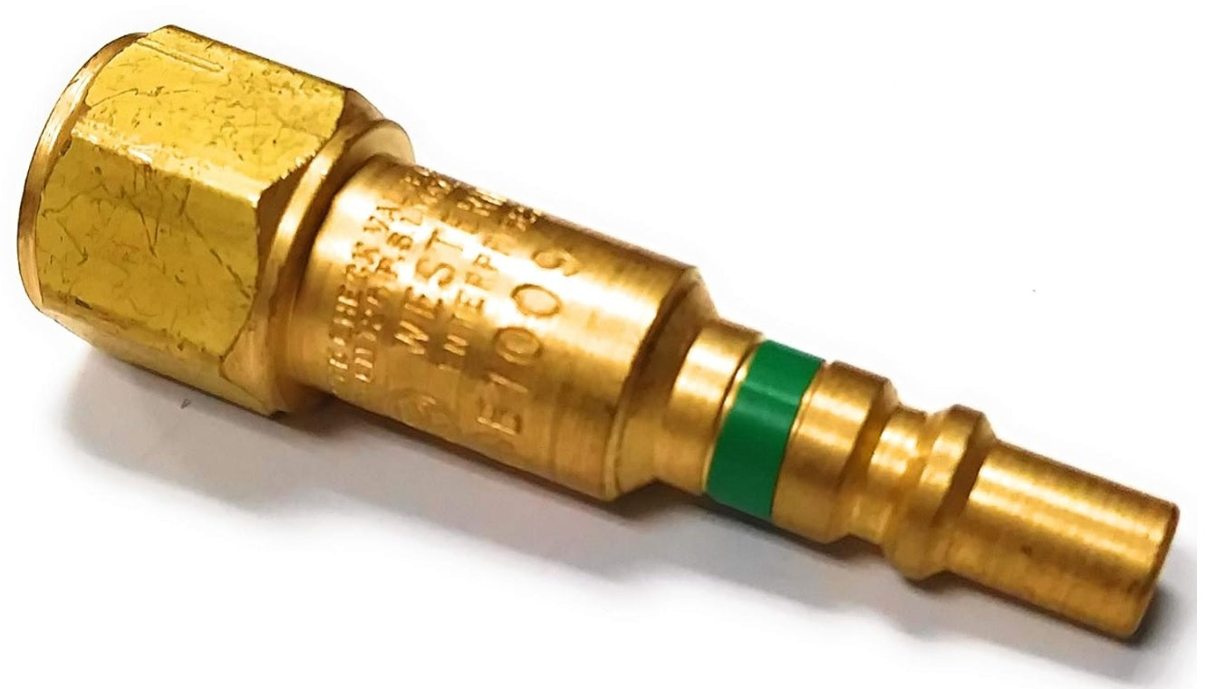 Western Enterprises QDB100, Male Plug for an additional torch to hose, Oxygen