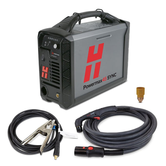 Hypertherm 088560, Powermax 45 SYNC Plasma Cutter w/ 20 ft. 75 Degree Handheld Torch