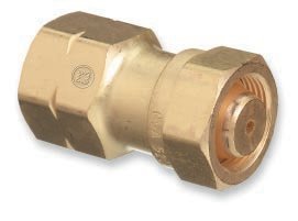 Western Enterprises 317, Cylinder Adaptor, Cga-520 "B" Tank Acetylene To Cga-510 Pol, Pack of (1)