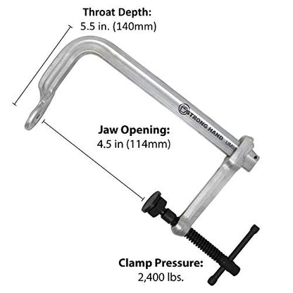 Strong Hand UM125, 12.5" Rail Clamp, UM-Series, Regular Duty Bar Clamp,