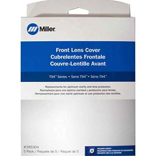 Miller 265304, Front Cover Lens for T94 Series Welding Helmets, Pack of (5)