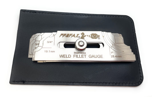 Profax WFG,  Metal Weld Fillet Gauge Set, (1/8" - 1") Metric & Inch, 1 Set