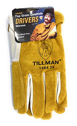 Tillman 1464 Top Grain Cowhide/Split Drivers Gloves - 2x-Large