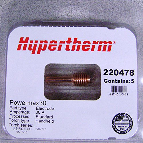 Hypertherm 220478, Plasma Electrode, Pack of (5)