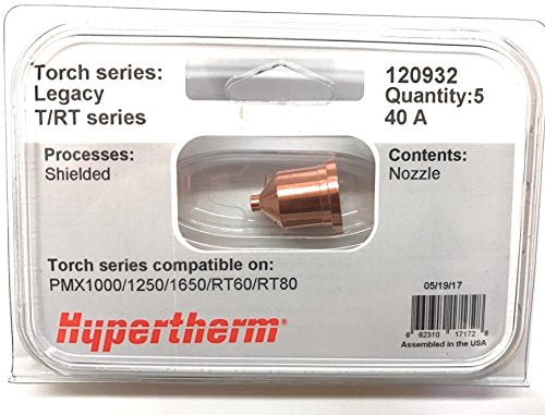 Hypertherm 120932, Shielded Nozzle, Pack of (1)