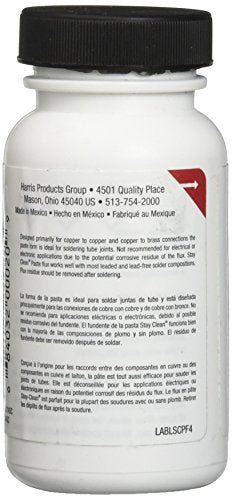 HARRIS SCPF4 Stay Clean Paste Soldering Flux, 4 oz. Jar