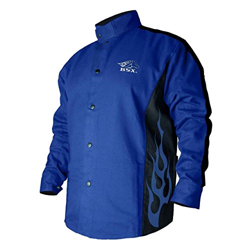 Revco mens Racing revco bsx fr welding jacket, Blue, Large US