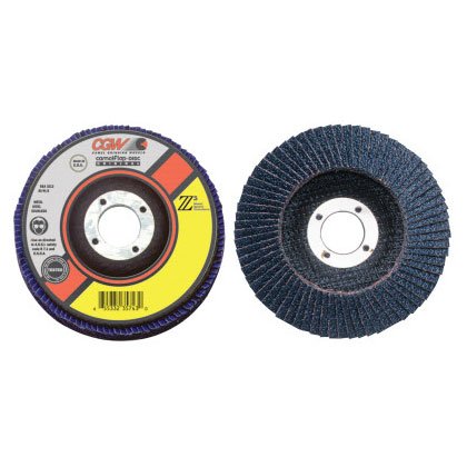 CGW 42342 Flap Disc Z3-100% Zirconia, XL, 4 1/2", 40 Grit, 7/8 Arbor, 13,300 RPM, T27 (10 Pack)