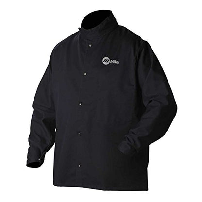 Welding Jacket, Navy, Cotton/Nylon, L