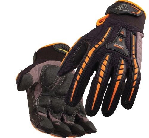 Black Stallion GX100M, Medium Tool Handz Anti-Vibration Mechanic's Gloves, Pack of (1)