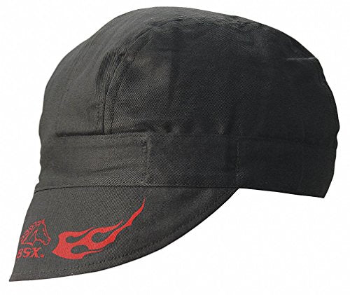 Black Stallion BC5W-BK, Welding Cap, Cotton, Black, Pack of (12)