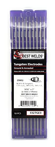 Best Welds 3327GE3, 3/32" X 7" Ground E3 Electrode, Pack of (10)