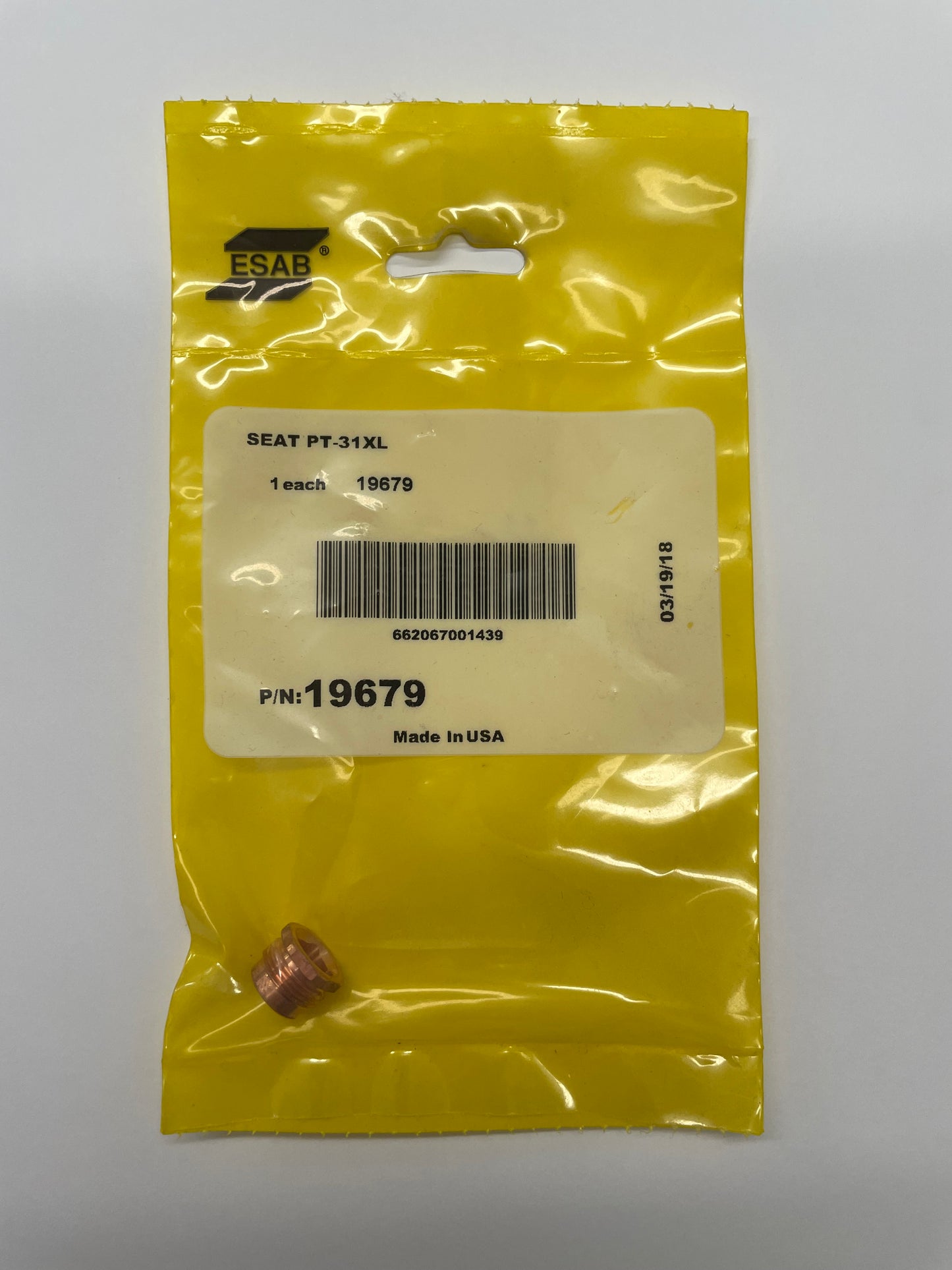 ESAB 19679 Seat For PT-31XL