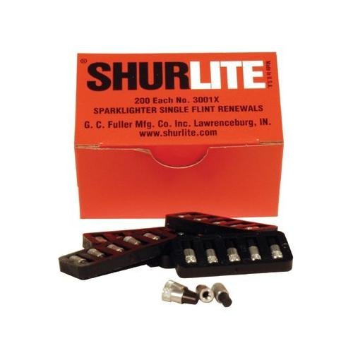 Shurlite Flints Style: Single Flint Renewal, 40 Cards Total Qty:200 Flints per box