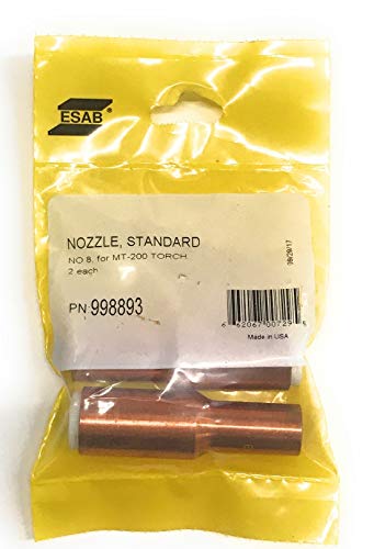 Esab 998893 Nozzle Std # 8, Pack of (2)