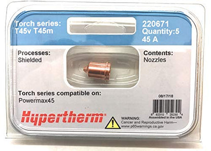 Hypertherm 220671 Nozzle:Pmx45 | PKG = 5