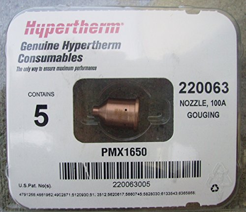 Hypertherm 220063, Powermax Nozzle, Pack of (5)