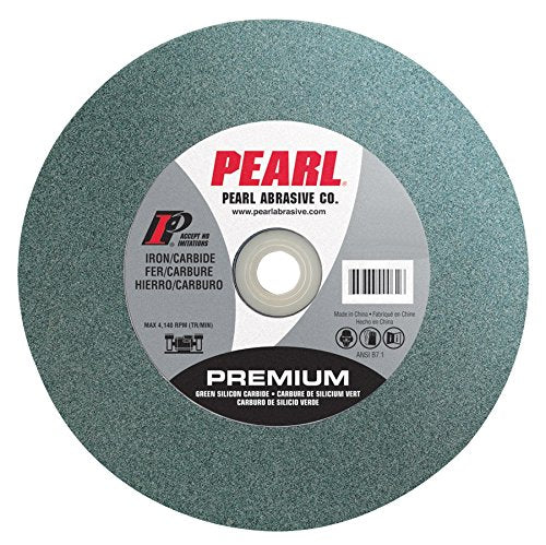 Pearl Abrasive BG610120 Green Silicon Carbide Bench Grinding Wheel with C120 Grit