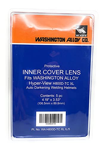 Washington Alloy H800D-TC XL IL/5, , Inside Cover Lens For Hyper-View XL Helmet, Pack of (5)