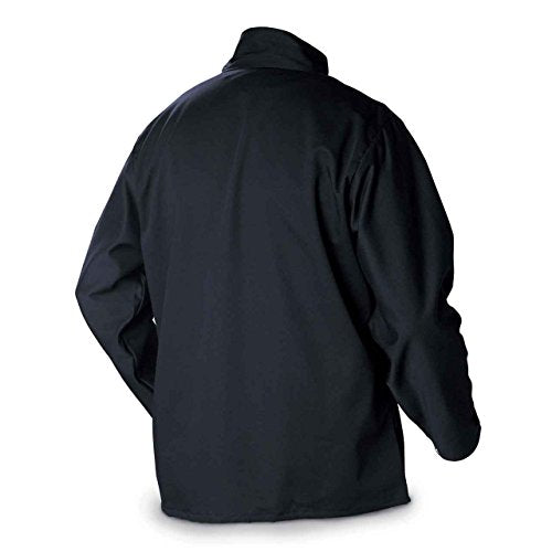 Welding Jacket, Navy, Cotton/Nylon, L