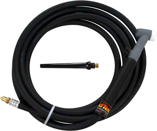 Weldtec WT-17-12RT TIG Torch Kit, Flex Valve, 12.5', Rubber, Twister Cable