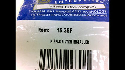 Western Enterprises 15-3SF Regulator Inlet Nipple w/Filter, Pack of (1)