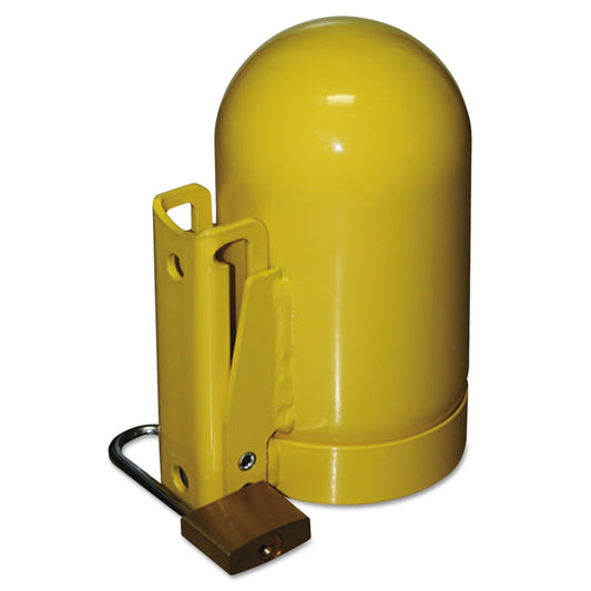 Saf-T-Cart SC8FNNP-12 Cylinder Cap, High Pressure, 3 1/8", Steel, Yellow, Pack of (1)