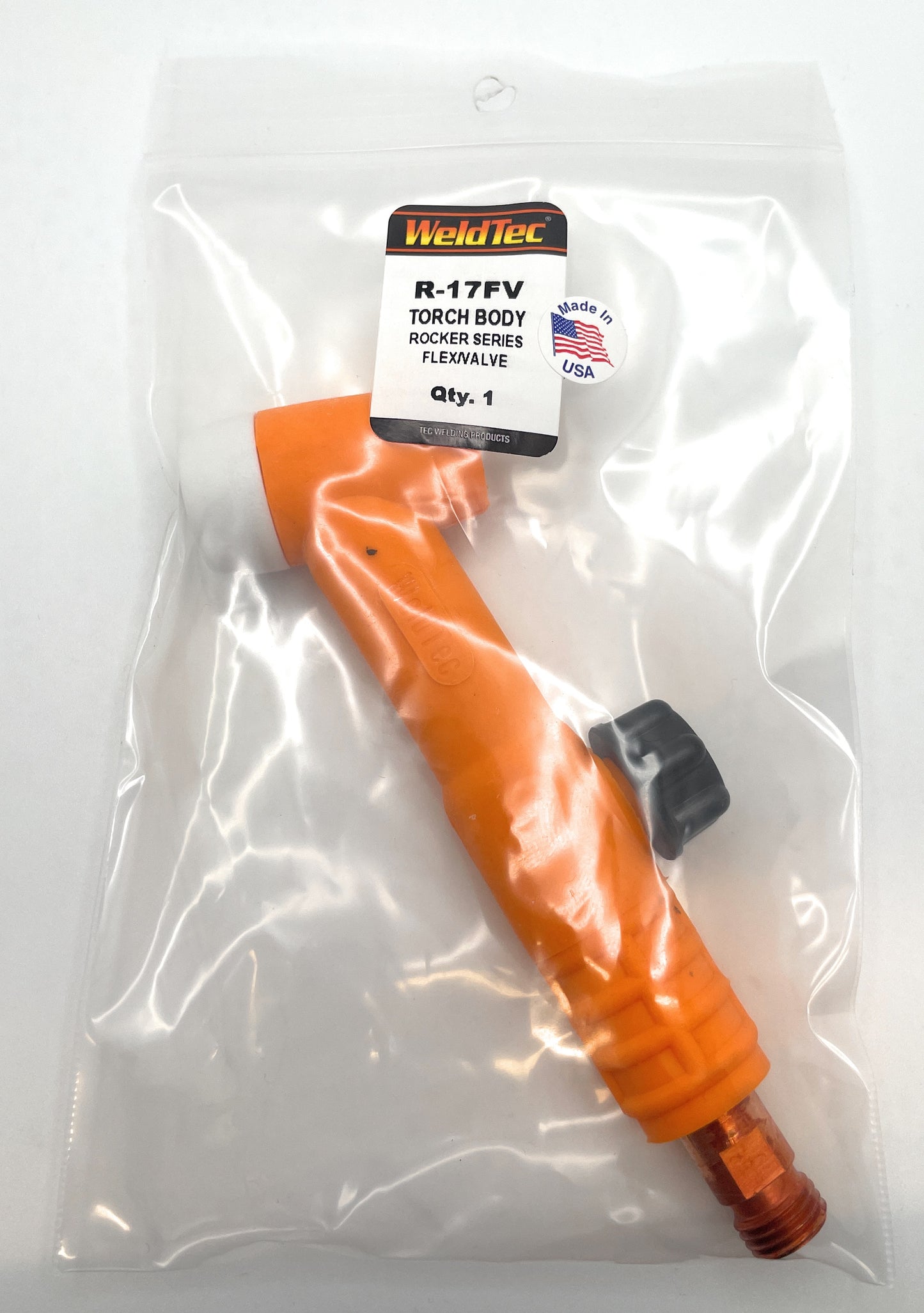 R-17FV Rocker Torch Body, Flex Head, Valve, Gas, 180A, Package of (1)