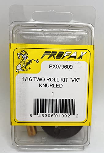 Profax PX079609, Miller Style VK-Groove 1/16" Drive Roll Kit, 2 roll set