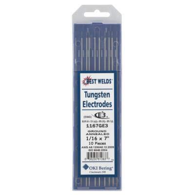 Best Welds 1167GE3, 1/16" X 7" Ground E3 Electrode, Pack of (10)